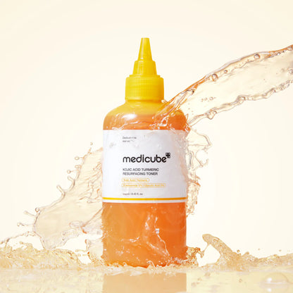 MEDICUBE KOJIC ACID TURMERIC RESURFACING TONER (250ml)