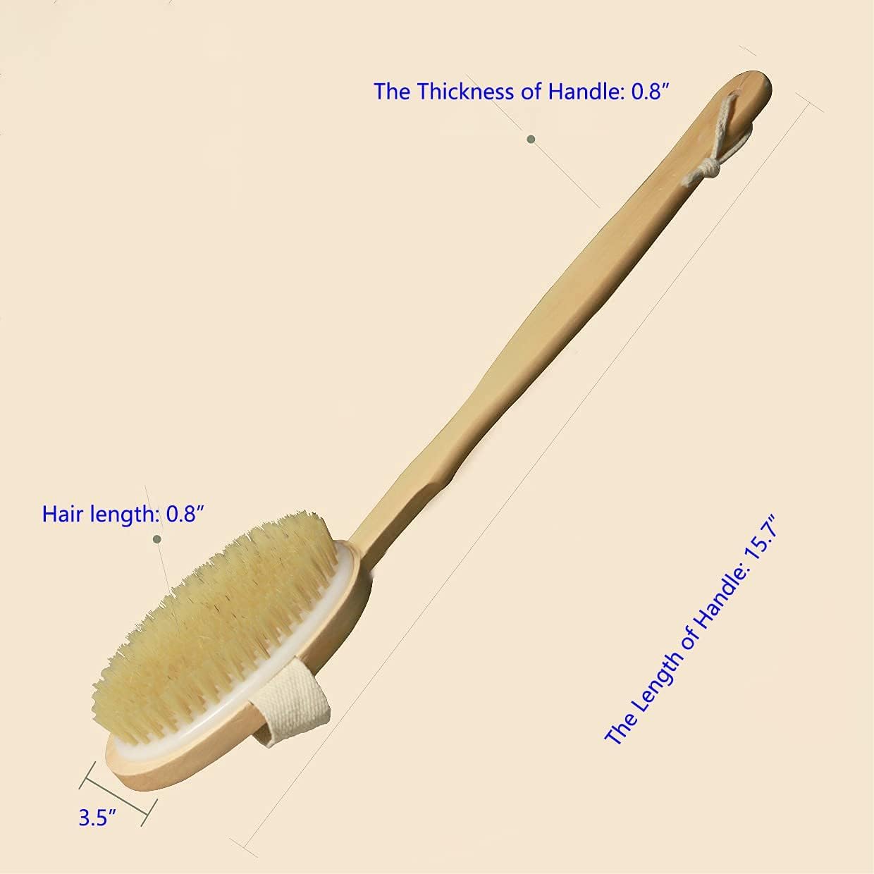 3 Pack Wood Dry Body Brushes, Dry brush for Cellulite and Lymphatic