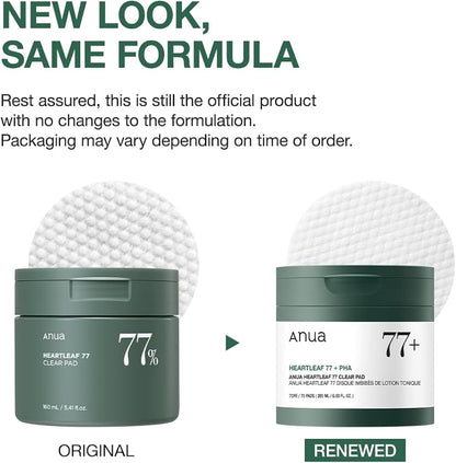 ANUA Heartleaf 77% Clear Pad (70pcs) - Kiyoko Beauty