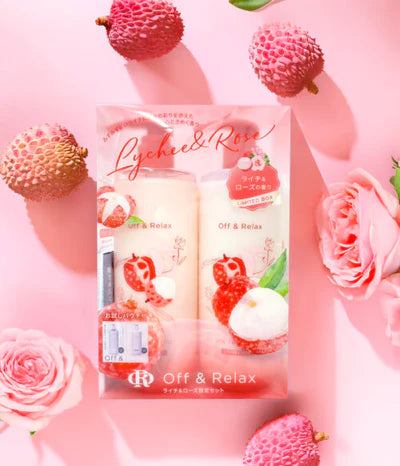 OFF & RELAX Spa Shampoo + Hair Treatment Lychee & Rose Limited Set (2x460ml)