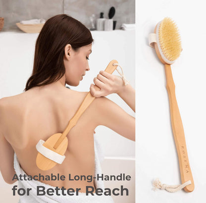 3 Pack Wood Dry Body Brushes, Dry brush for Cellulite and Lymphatic