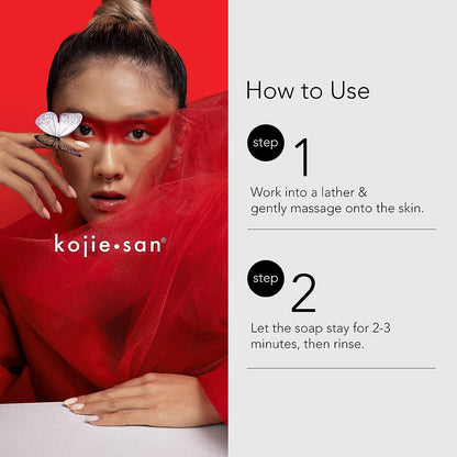 Original Kojic Acid Soap for Face & Body - Cosmetic Soap for Beautifully Fresh Skin (3 X 65g Bars)