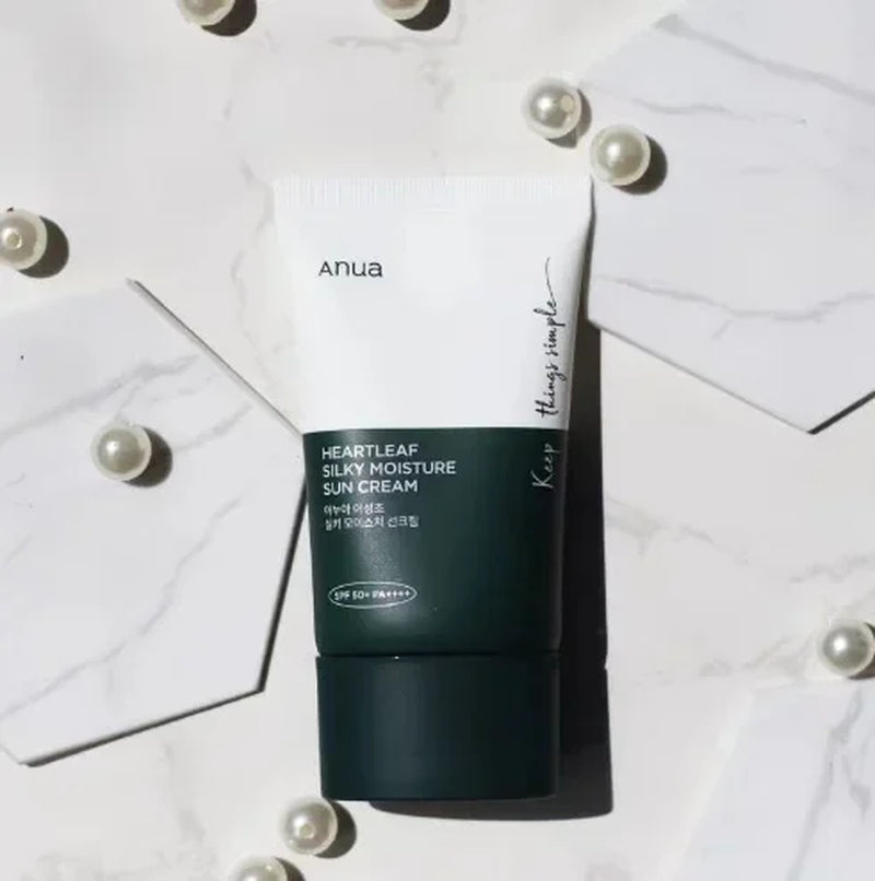 ANUA Houttuynia Cordata Sunscreen Anti-Melting and Brightening Care, Soft and Moisturized Isolation 50Ml