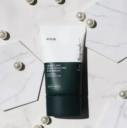 ANUA Houttuynia Cordata Sunscreen Anti-Melting and Brightening Care, Soft and Moisturized Isolation 50Ml