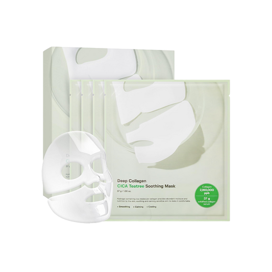Sungboon Editor Deep Collagen Cica Teatree Soothing Mask (4 PCs) - Kiyoko Beauty