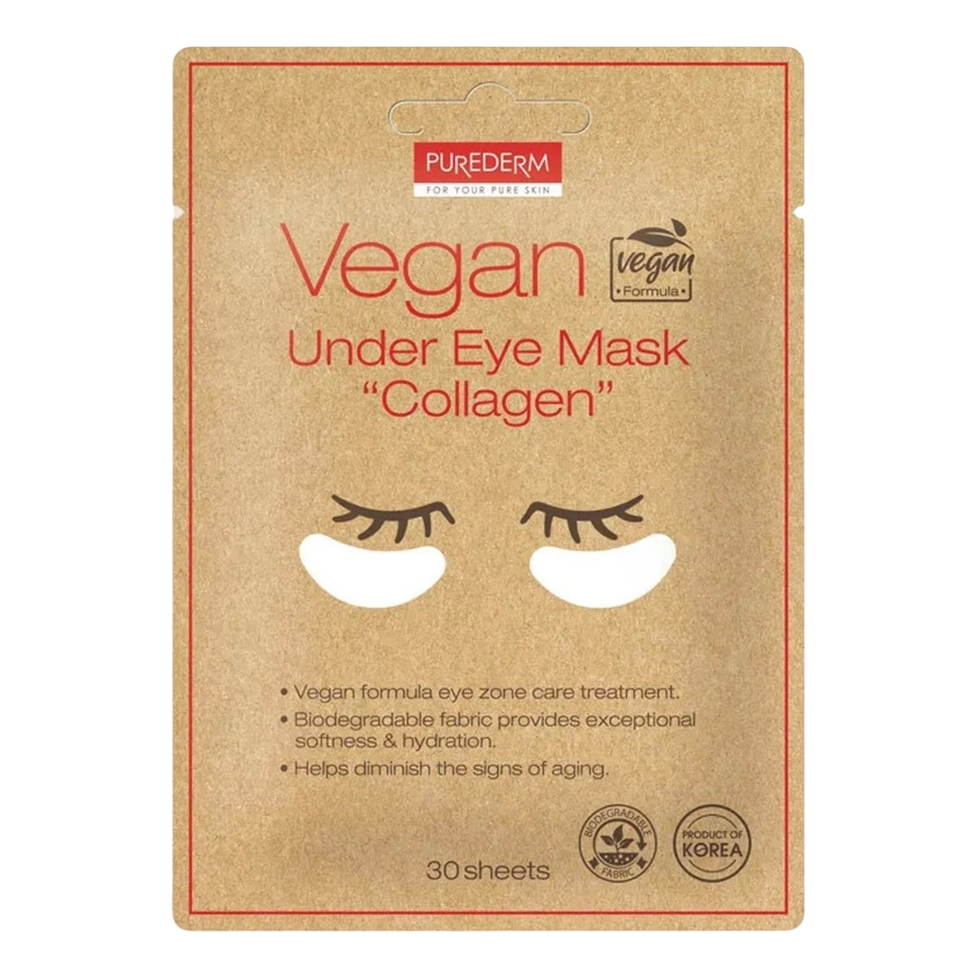 Masque contour des yeux au collagène vegan PUREDERM (15 paires)