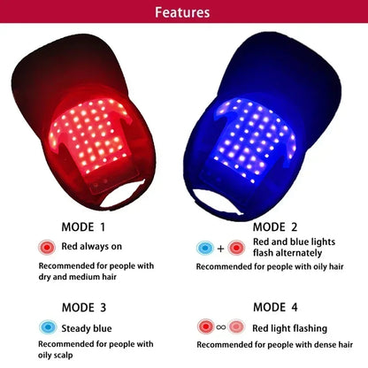 LED Hair Treatment Helmet – Red and Blue Light