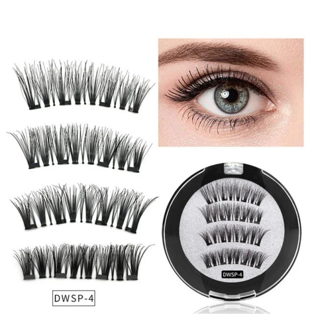3D Natural Reusable Magnetic Eyelashes