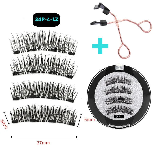 3D Natural Reusable Magnetic Eyelashes