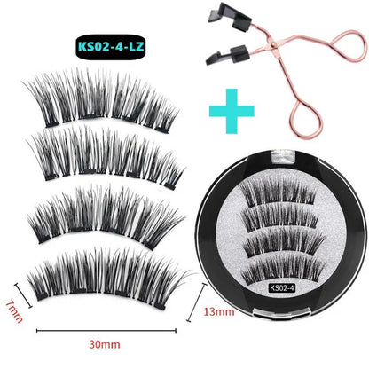 3D Natural Reusable Magnetic Eyelashes