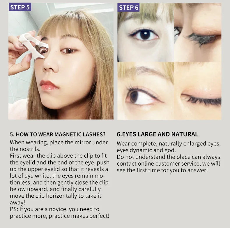3D Natural Reusable Magnetic Eyelashes
