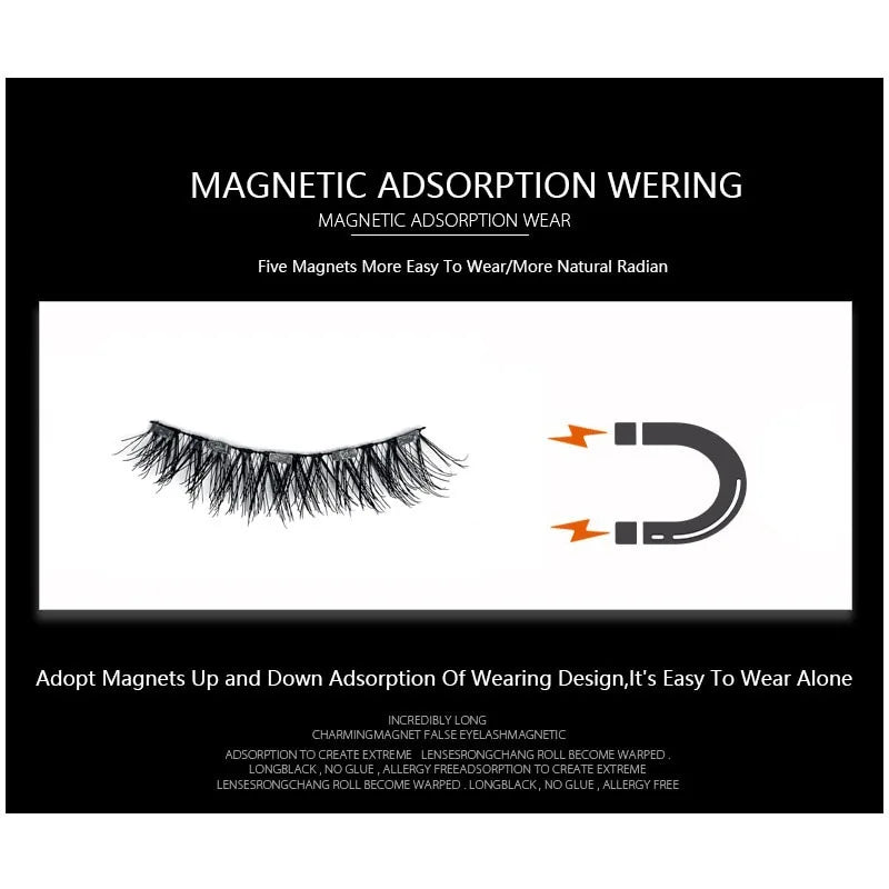 3D Natural Reusable Magnetic Eyelashes