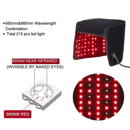 Red Light Therapy LED Helmet