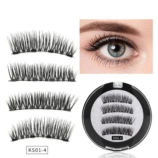 3D Natural Reusable Magnetic Eyelashes