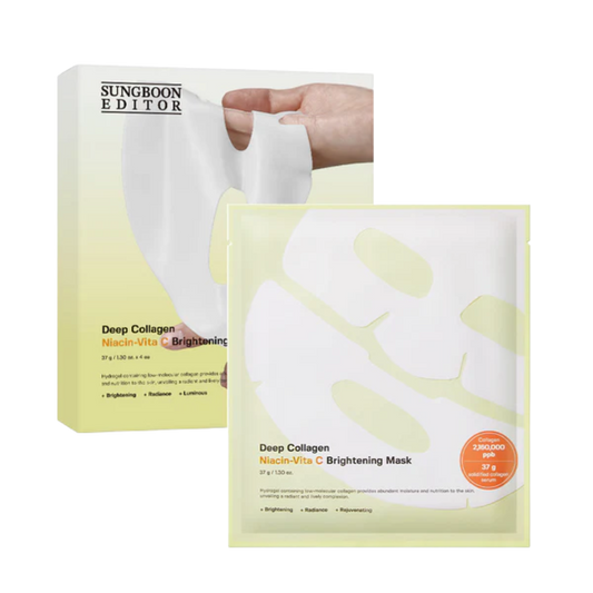 Sungboon Editor Deep Collagen Niacin-Vita C Brightening Mask (4pcs) - Kiyoko Beauty