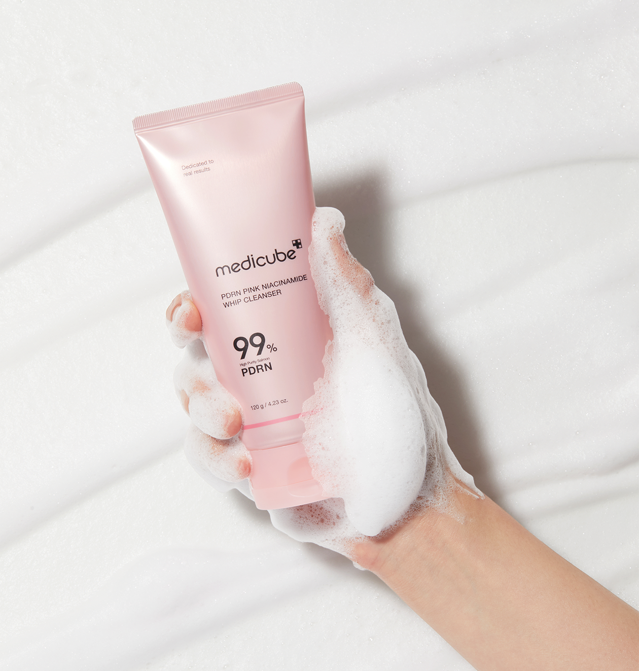 Medicube PDRN Pink Niacinamide Whip Cleanser (120g) - Kiyoko Beauty