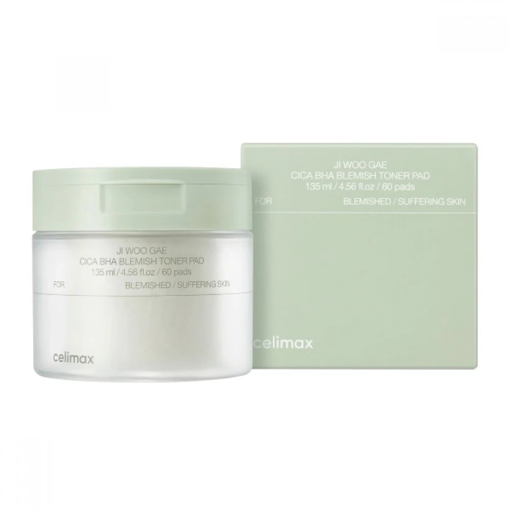 Celimax Ji Woo Gae Cica BHA Blemish Toner Pad (60pcs)