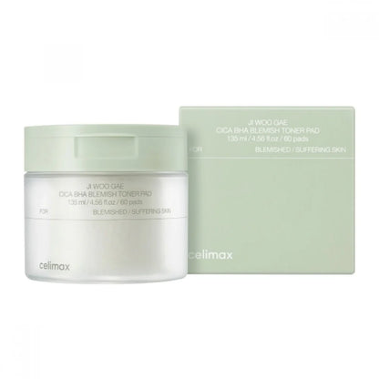 Celimax Ji Woo Gae Cica BHA Blemish Toner Pad (60pcs)