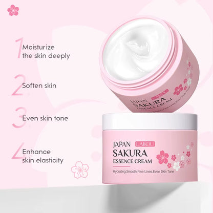 9Pcs Facial Products Kit Sakura Skin Care Set Facial Cleanser Face Cream Sunscreen Facial Mask Eye Cream Korean Skincare Product