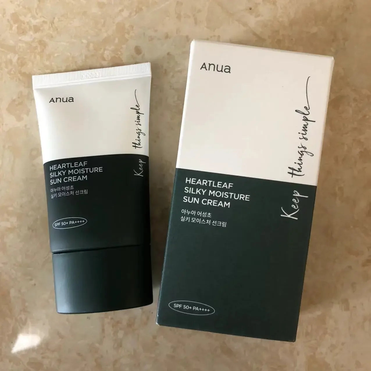 ANUA Houttuynia Cordata Sunscreen Anti-Melting and Brightening Care, Soft and Moisturized Isolation 50Ml